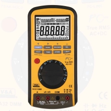 Extra safety multimeter dual display with USB
