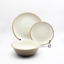 New arrival stoneware glazed dinner plate and bowl
