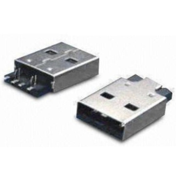 USB A Type Plug SMT Sink With Fork