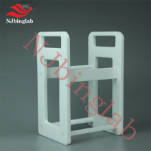 NJbinglab high purity PTFE wafer carrier container, made to order