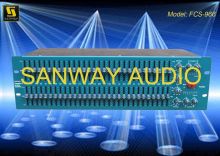Professional Digital Speaker Processor , Audio Mixer Equalizer Fcs 966
