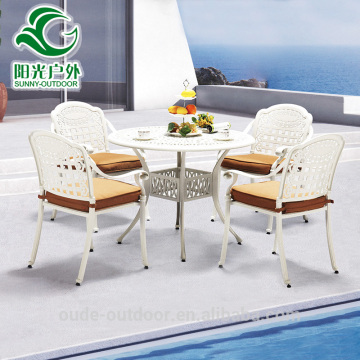 Competitive price superior quality cast aluminum garden furniture white