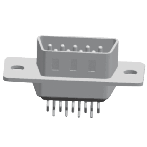 D-SUB PCB Male Dual Row Straddle (штампованный штифт)