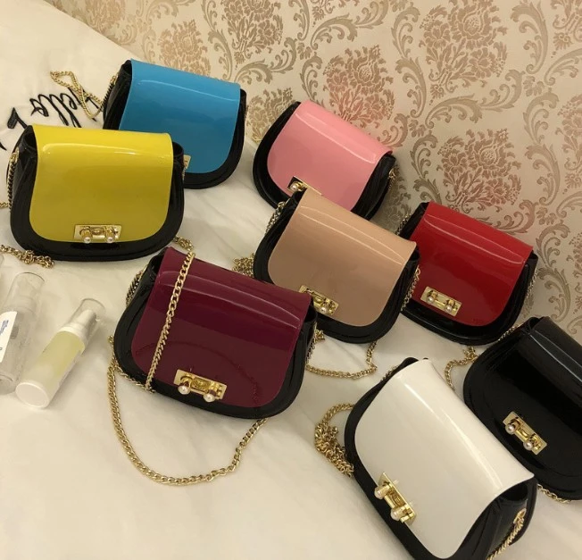 2020 Latest Fashion Mini Pearl Lock Bag Women Chain Mini Shoulder Bag Circle Small Messenger Bag