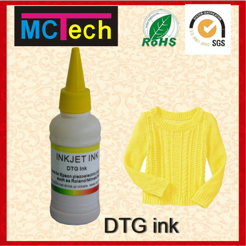 New products DTG textile pigment ink for flated printer direct printing ink