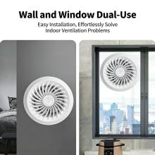 Dual-Purpose Exhaust Fan for Wall and Window