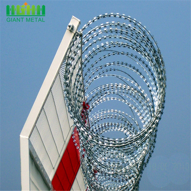 HDG 450mm coil diameter concertina razor barbed wire