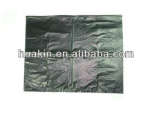 Black plastic garbage bags