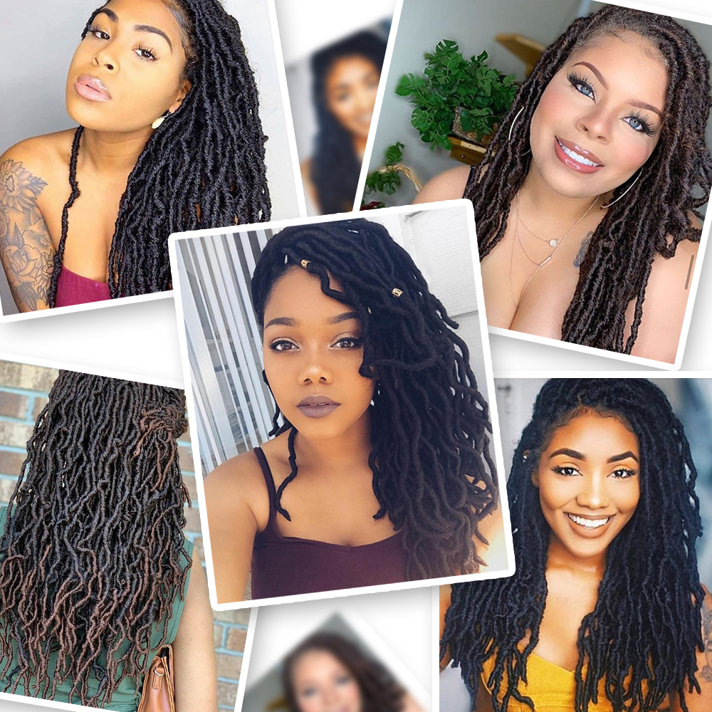 Synthetic Braiding Hair Natural Curly Dreadlocks Crochet Braid Hair Crochet Braids Hair Extensions