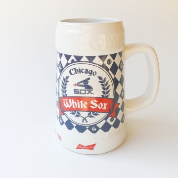 Large Tall Stoneware Ceramic Beer Mug - 22oz Beer Stein Mug