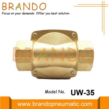 Válvula solenoide de latón UW-35 de 1 1/4 &#39;&#39; normalmente cerrada