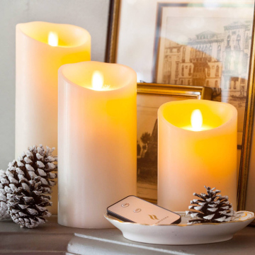 pillar shaped Flameless led candle for party