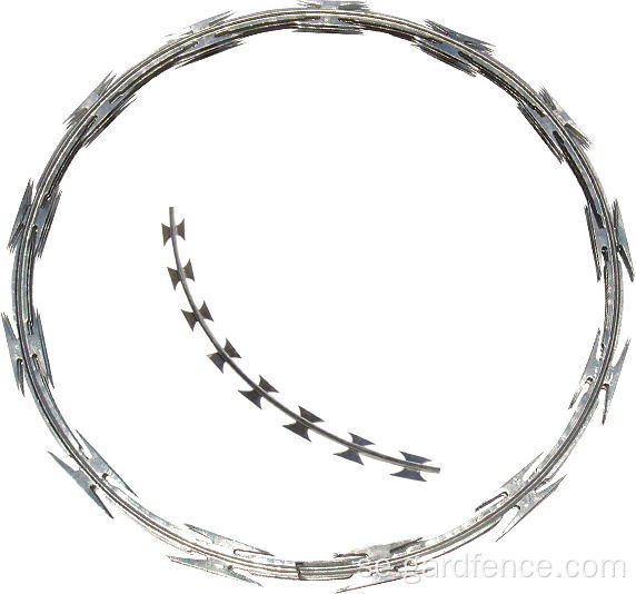 Razor Wire CONCERTINA Galvaniserad