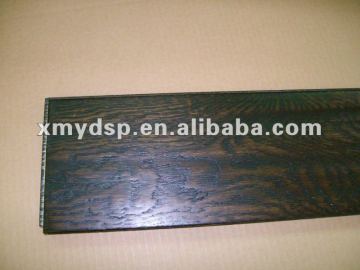 Oak brushed solid wooden floor