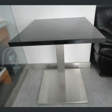 Durable artificial stone stainless steel restaurant working tables