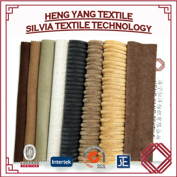 Pure Color Super Soft Velboa Candy Stripe Sofa Fabric , Chair Cover