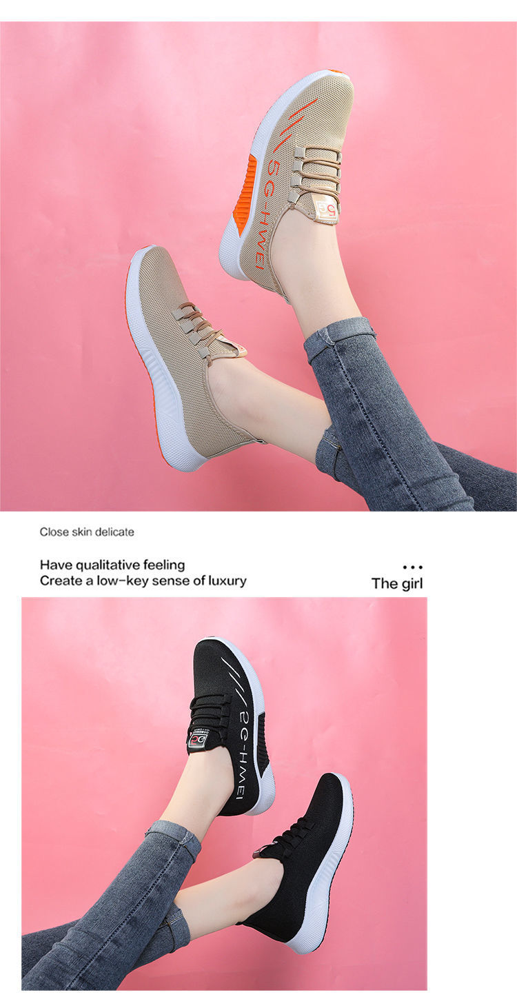 2021 New Fashion High Quality Fashion Comfort Lace-up Women Sneakers Breathable Sport Shoes Female Footwear Running hoes Sports