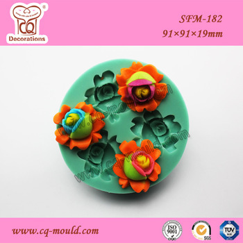 new fashion flower shape silicone cupcake mold