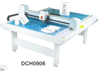 paper box die cut plotter sample flat bed machine