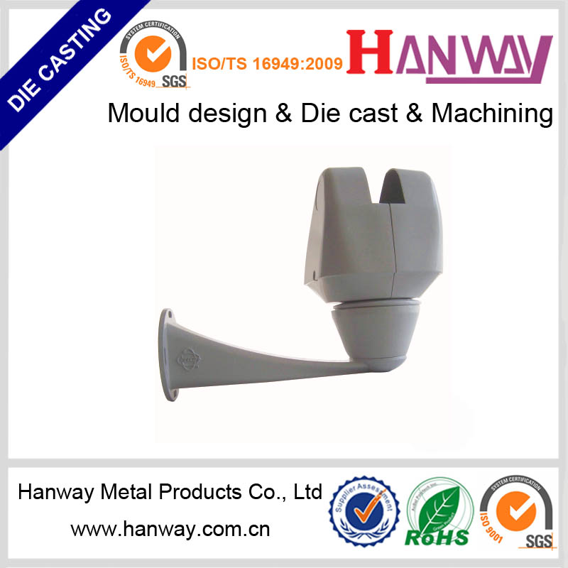 hanway OEM aluminum die casting cctv camera housing manufacturers parts from China