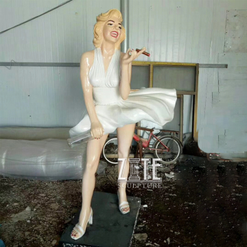 Famous resin sexy figures statue fiberglass marilyn monroe sculpture
