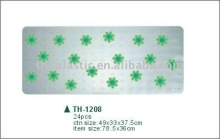 flower shape pvc bath mat