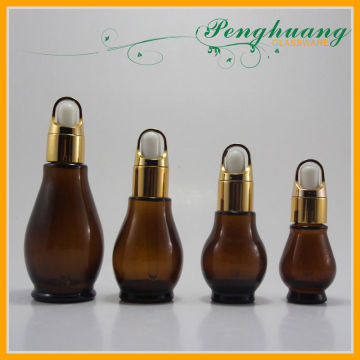 50 Ml 30 Ml 10 Ml Calabash Glass Essential Oil Bottles Sandblasting Amber