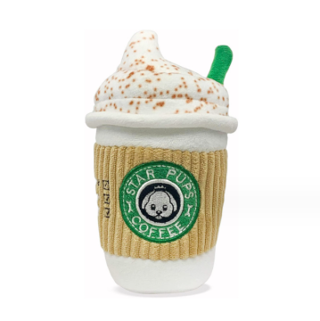 Search Engine: Unique Toy Selection - Dog Vocalization Toy, Spice Latte Stuffed Animal, and Plush Toy