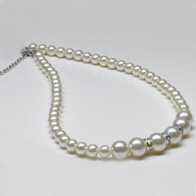 Bulk White Simulated Pearl Necklace
