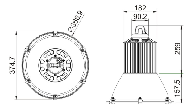 60W LED Low Bay Lights of Industrial Lights