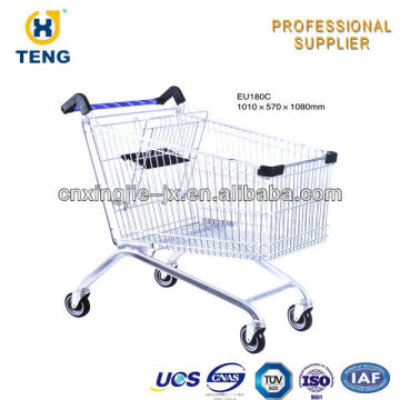 EU180C Europe style metal rolser shopping trolley