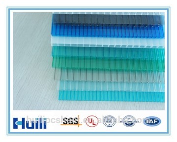 8mm cheap twin-wall polycarbonate sheet with UV coating for greenhouse use