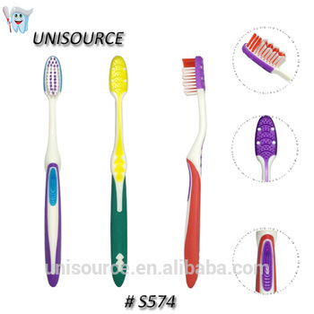 daily toothbrush with wavy shape bristles