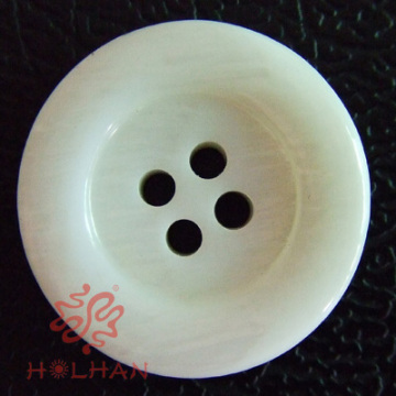 White Resin Button