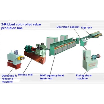 Hot rolling steel bar mill line