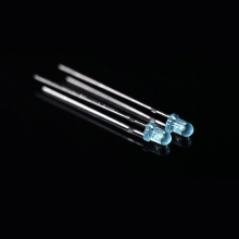 455nm 3mm Blue LED 80 درجة مقاومة درجات الحرارة العالية