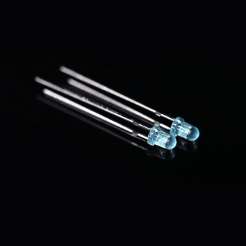 455nm 3mm Blue LED ၈၀ ဒီဂရီမြင့်မားသောအပူချိန်ခံနိုင်ရည်ရှိသည်