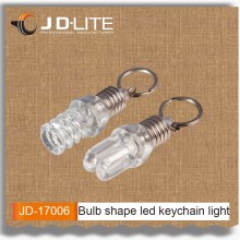 Bulb shape keychain light keychain with led light