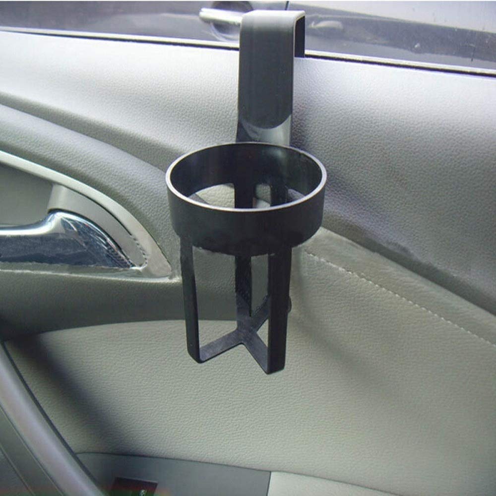 Svart Auto Car Vehicle Cup kan dricka flaskhållare containerkrok för lastbilens inre fönsterstreckmontering