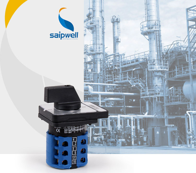 SAIP/SAIPWELL 20A Durable Electrical Rotary Change-over Switch