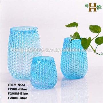 pineapple shaped fashion stained glass vases,holiday celebration glass vases wholesale