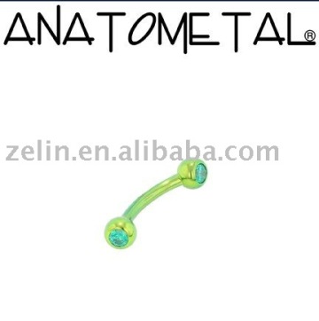 titanium body jewelry,crystal eyebrow piercing jewelry