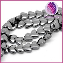 wholesale 8x9mm black hematite heart beads
