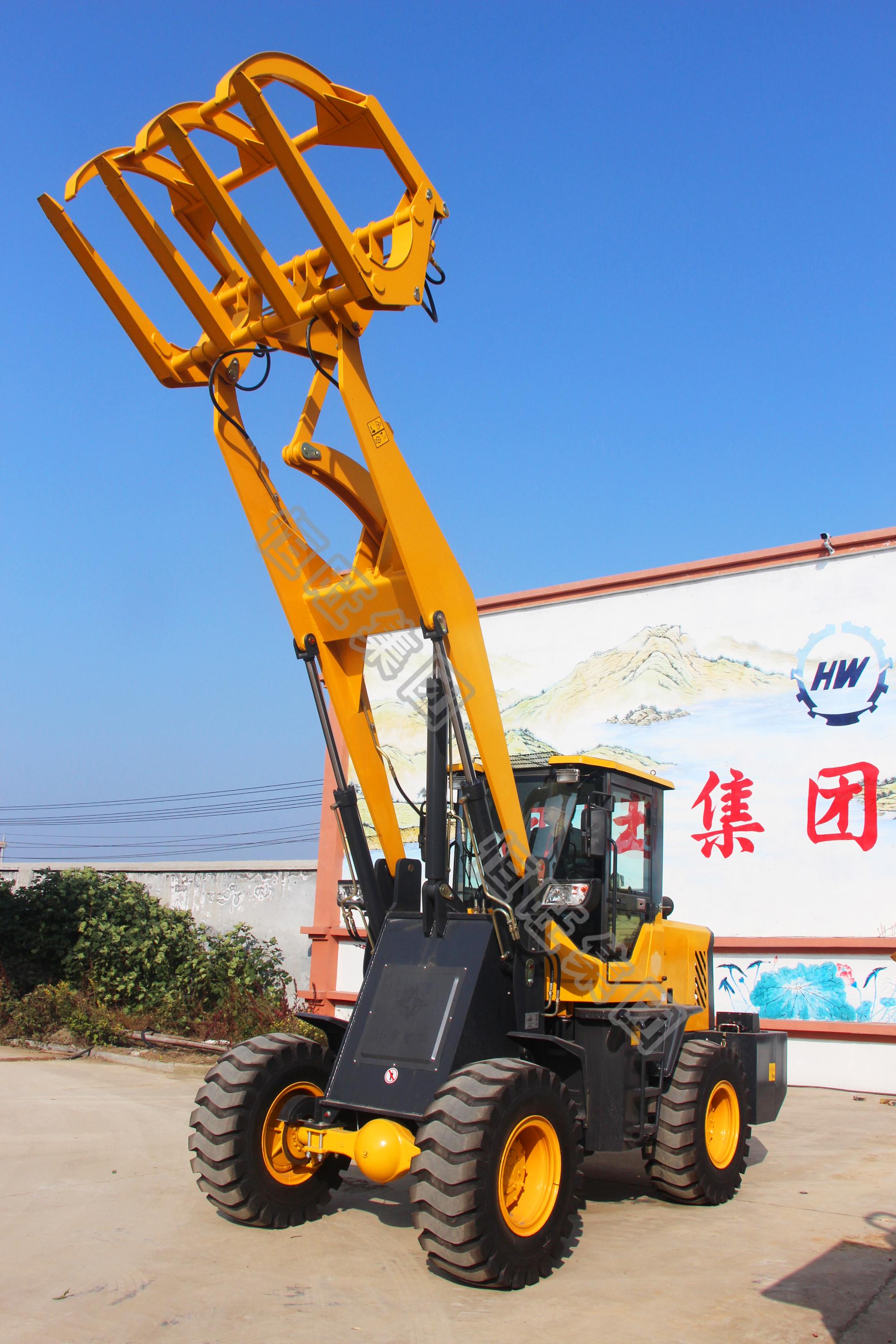 Sugarcane Loader/Wheel Loader With Wooden Fork/Farm Sugar Cane Loader