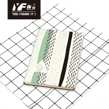 Custom stripe style PU cover notebook