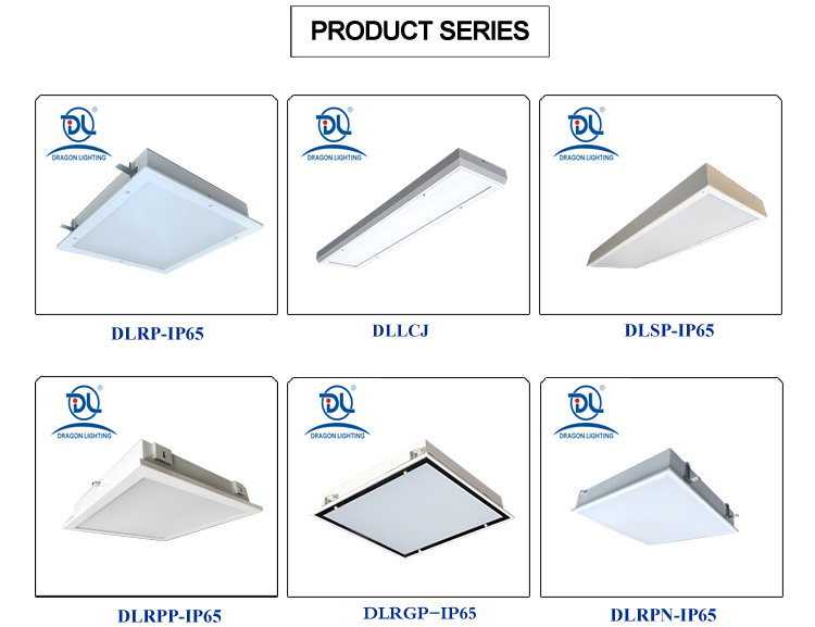 IP65 LED surface panel light for hospital laboratory pharmaceutical factory food factory decontamination chamber