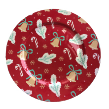 High Quality Christmas Plastic Charger Plate