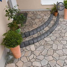 Beige Irregular Stone Look Patio Paving Tiles