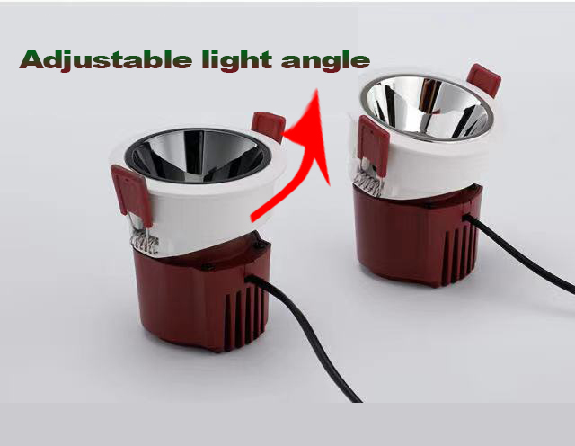 HSONG Modern LED  Anti-Glare with honeycomb adjustable Spotlight 5W 7w 10w 15w 20w full watt for Villa