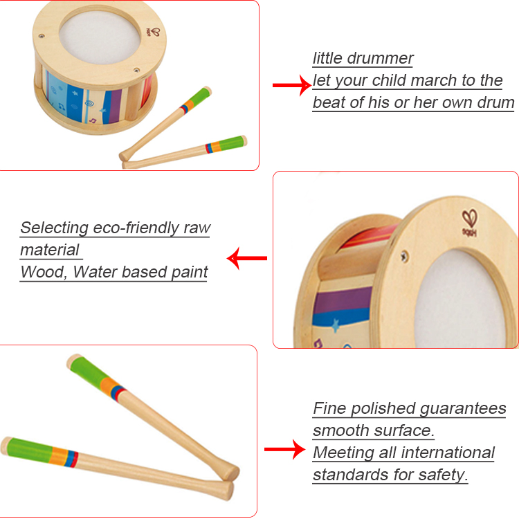 Popular Games Educational Pretend Little Drummer Musical Instrument